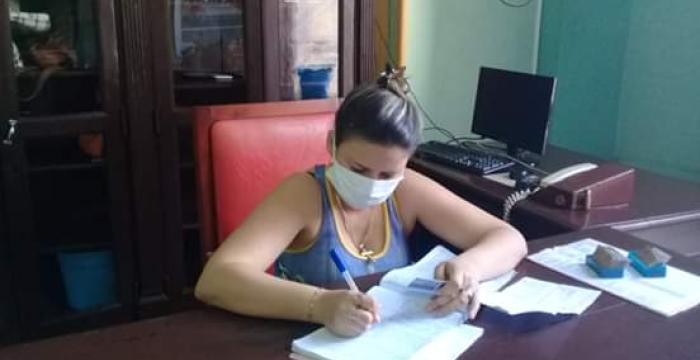 En fotos, cómo los tribunales cubanos previenen el nuevo coronavirus-5 Hasta este momento, la atención a la población continúa brindándose en los tribunales. Foto: Cortesía del Tribunal Provincial Popular de Pinar del Río