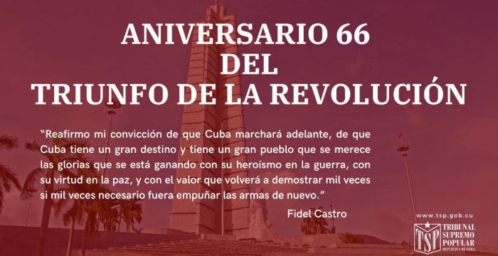 Tribunales cubanos celebran el 66 Aniversario de la revolución Tribunales cubanos celebran el 66 Aniversario de la revolución