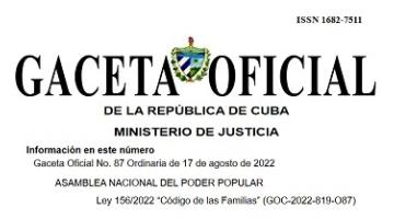 Gaceta oficial de la República de Cuba