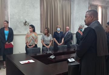 Se constituye la sala de Amparo de los Derechos Constitucionales y toma posesión de su cargo nueva presidenta de la Sala de los Delitos contra la Seguridad del Estado del Tribunal Supremo Popular