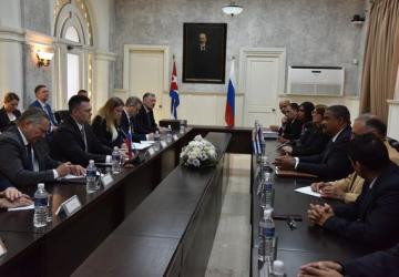 Delegación de la Federación de Rusia🇷🇺, encabezada por el fiscal general, Igor Krasnov, visitó el Tribunal Supremo Popular de Cuba