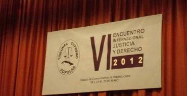 VI Encuentro Internacional Justicia y Derecho