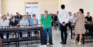 Encuentro con juristas y estudiantes norteamericanos en TPP Habana