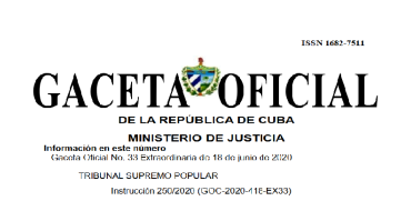 Gaceta Oficial de la República de Cuba