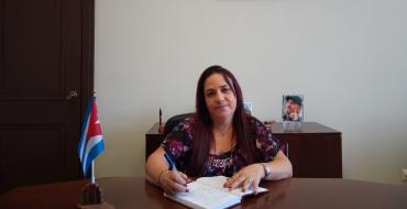 Daysi Valdés Vázquez, secretaria judicial de la Sala de lo Laboral del Tribunal Supremo Popular