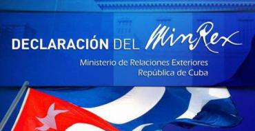 Declaración del MINREX