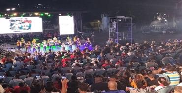 Acto en la escalinata de la Universidad de La Habana en homenaje a Fidel. Foto: PCC en X.