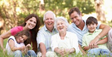 Foto de familia con abuelos