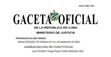Gaceta Oficial No. 93 Ordinaria de 2022