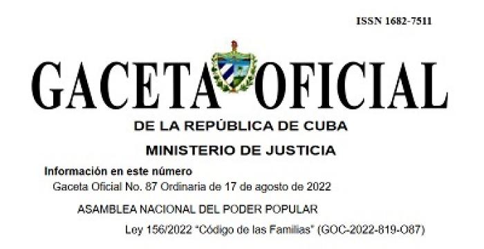 Gaceta oficial de la República de Cuba Gaceta oficial de la República de Cuba
