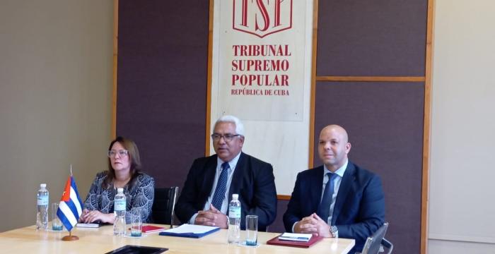 Reunión Virtual con el presidente del Tribunal Supremo de la República de Mozambique