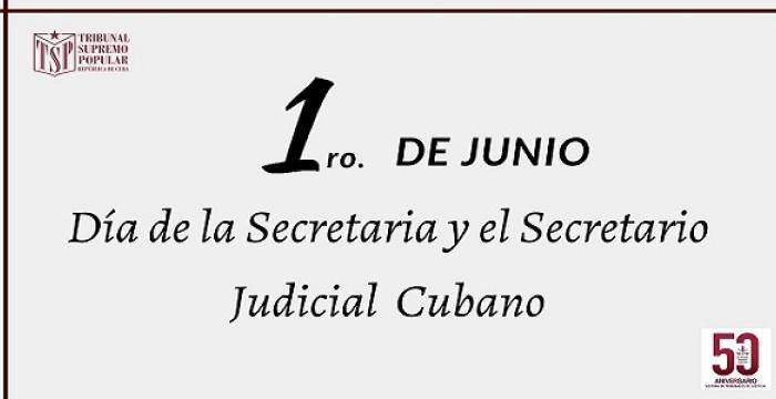 Día del Secretario Judicial Cubano