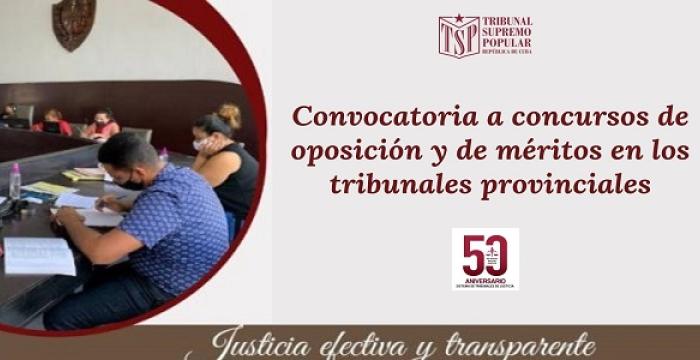 Convocatoria a concursos de oposición y de méritos Convocatoria a concursos de oposición y de méritos