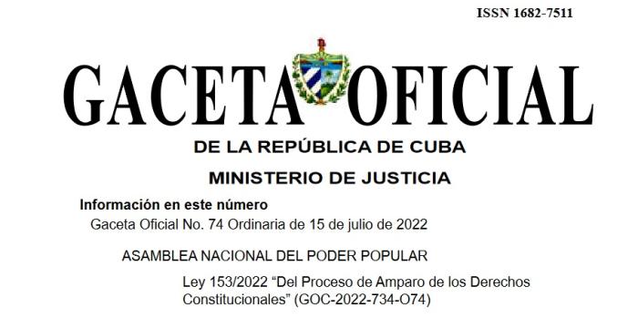 Ley del proceso de amparo de los derechos constitucionales Ley del proceso de amparo de los derechos constitucionales