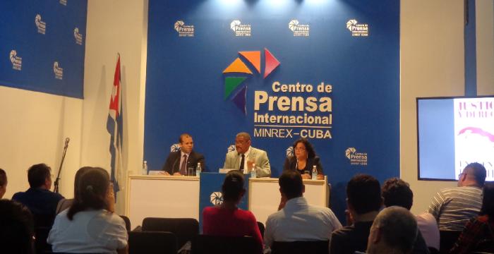 Conferencia de Prensa sobre Justicia y Derecho 2018-1