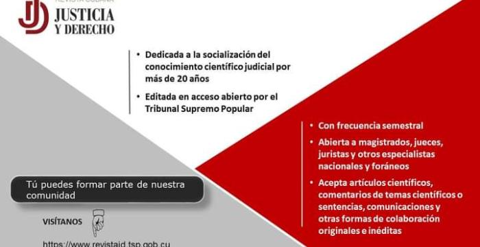Revista Justicia y Derecho Revista Justicia y Derecho