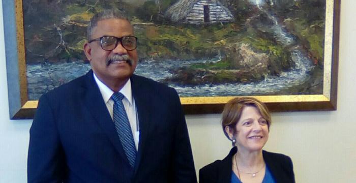 Rubén Remigio Ferro con relatora especial de ONU Rubén Remigio Ferro con relatora especial de ONU
