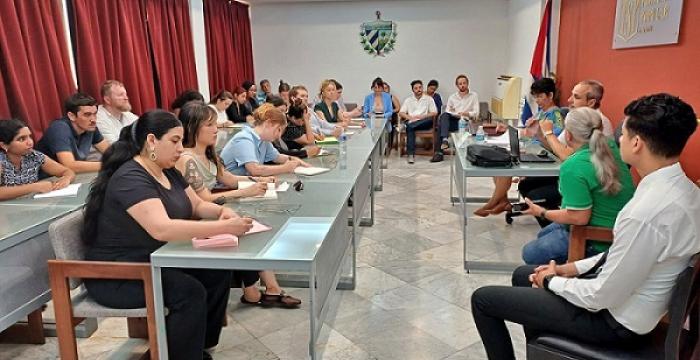 Encuentro con juristas y estudiantes norteamericanos en TPP Habana