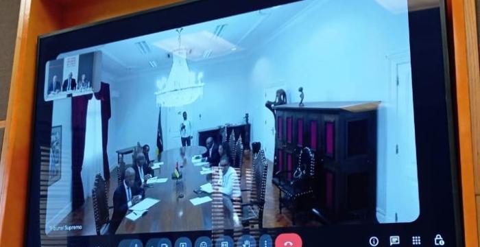 Reunión Virtual con el presidente del Tribunal Supremo de la República de Mozambique