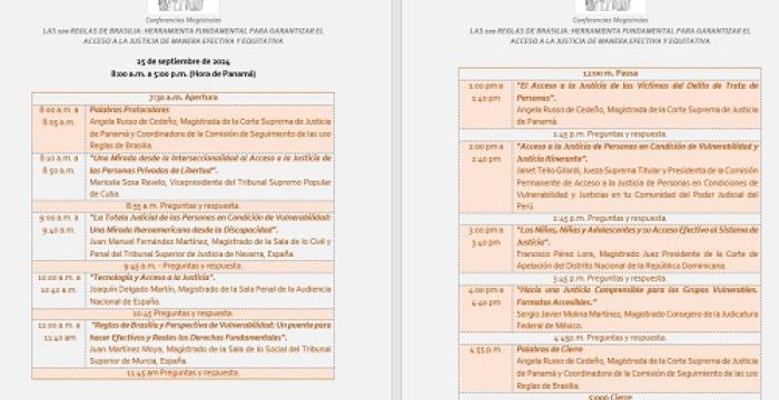 Agenda del evento Agenda del evento