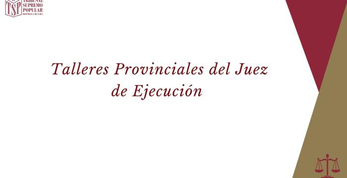 Taller de Juez de Ejecución 