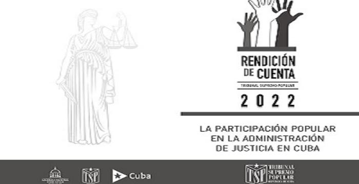 Folleto La participación popular en la administración de justicia en Cuba Folleto La participación popular en la administración de justicia en Cuba
